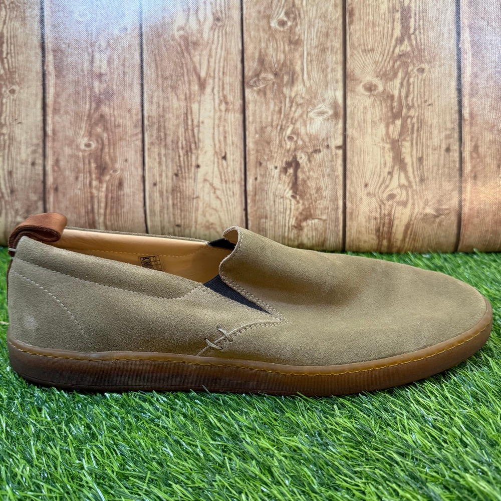 LUCA Terra Suede Slip On Shoes Sneakers Mens 12 Green/Tan Lactae Hevea Sole